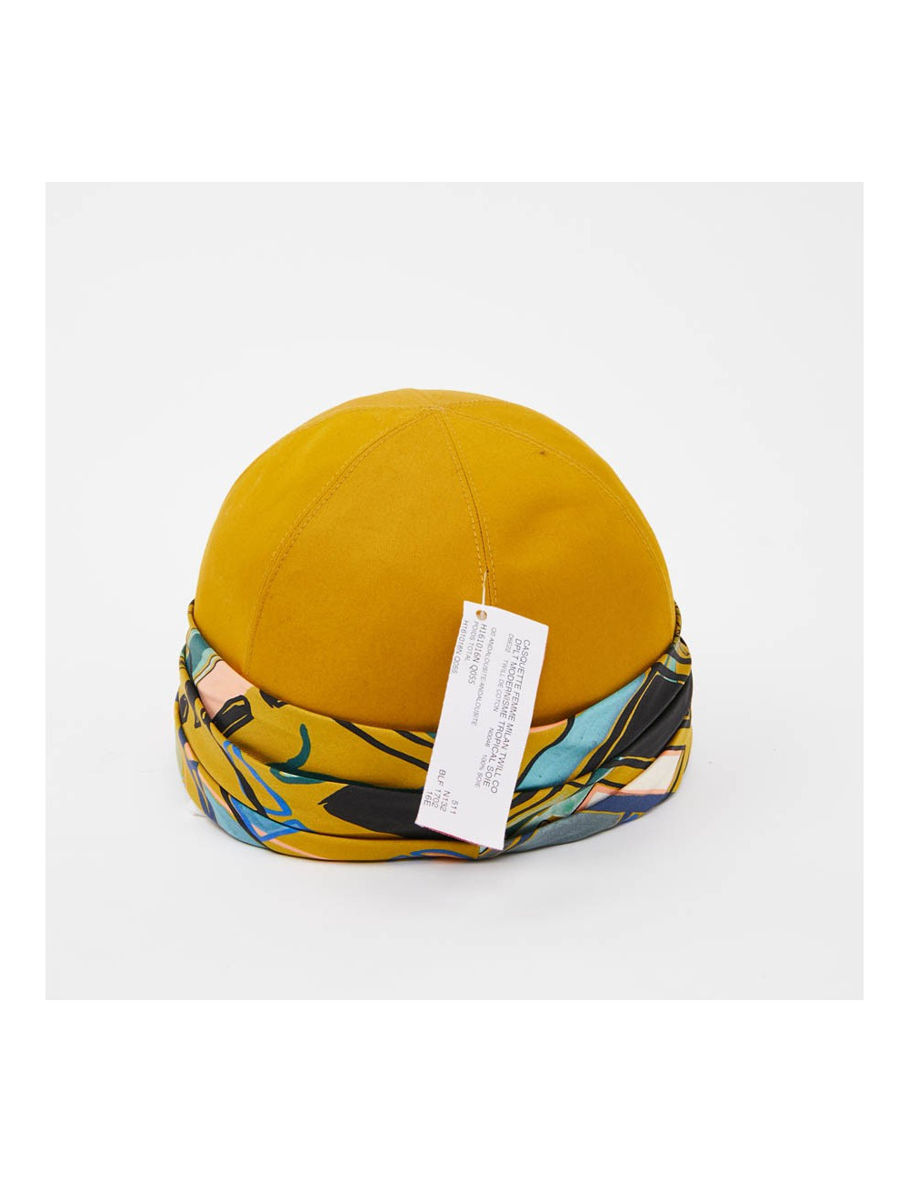 Casquette femme HERMES Milan en coton moutarde