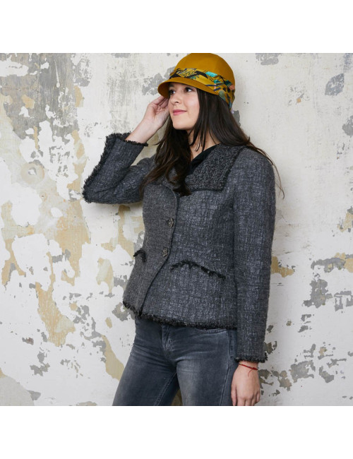 Casquette femme HERMES Milan en coton moutarde