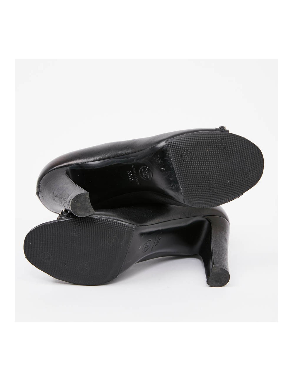 Boots noires CHANEL T39.5