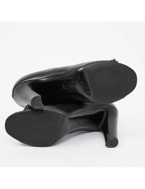 Boots noires CHANEL T39.5