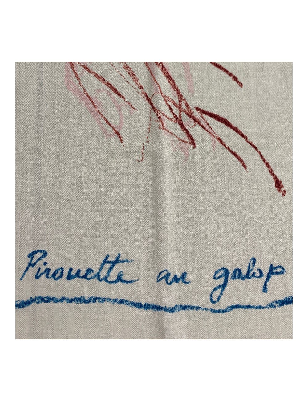 Châle HERMES "Pirouette au galop"