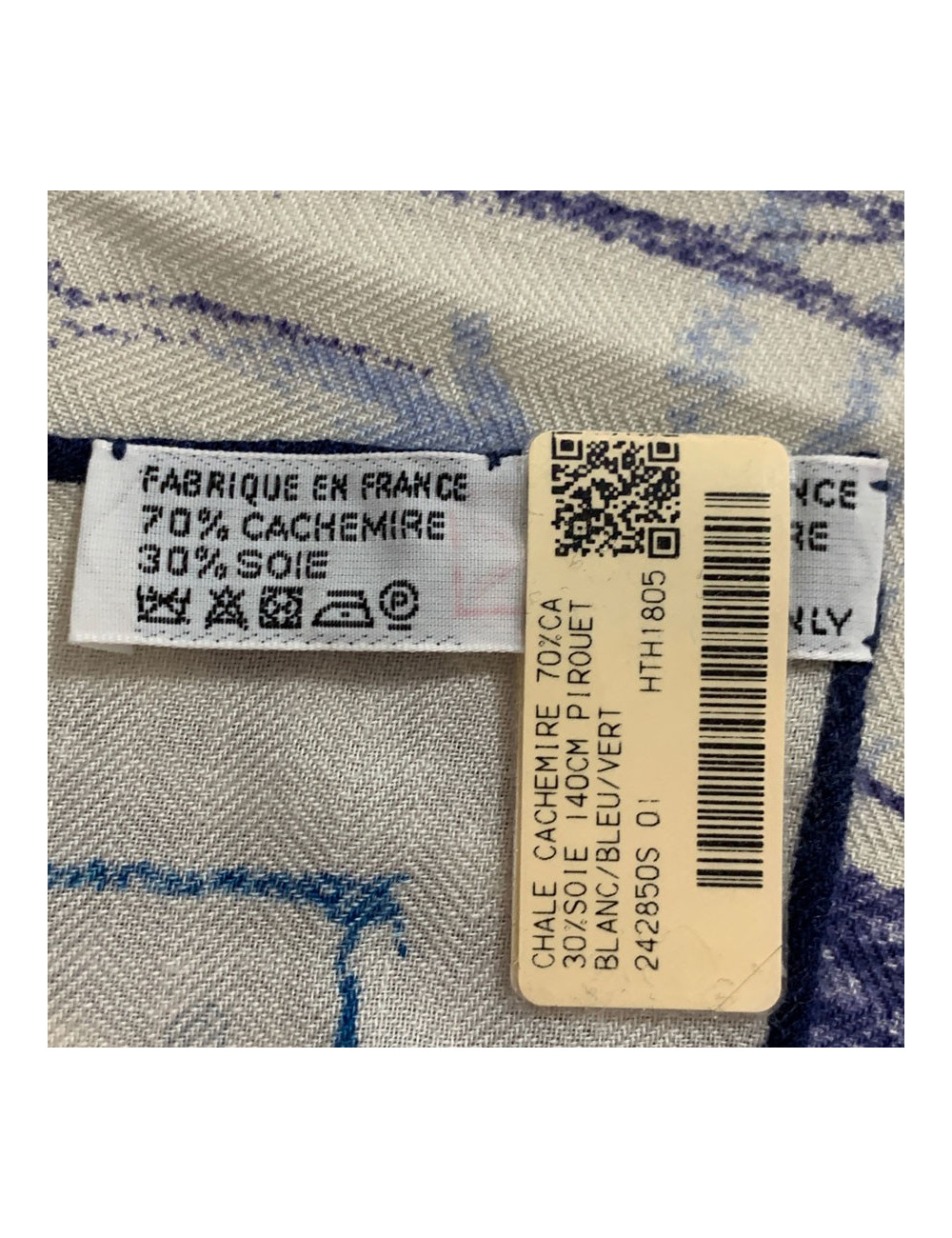 Châle HERMES "Pirouette au galop"