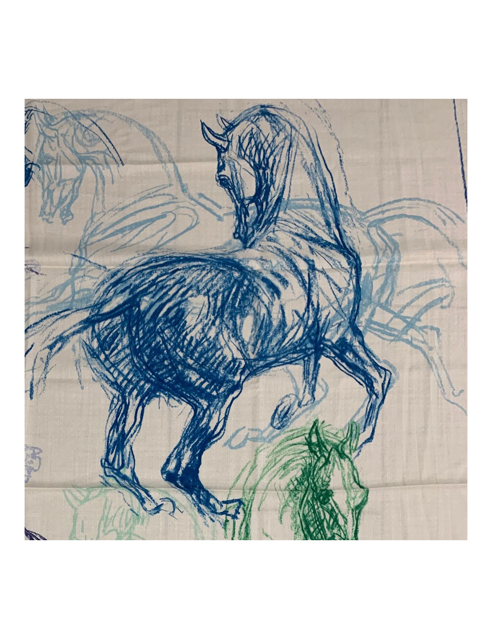 Châle HERMES "Pirouette au galop"