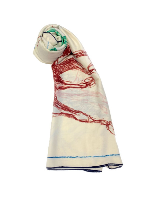 Châle HERMES "Pirouette au galop"