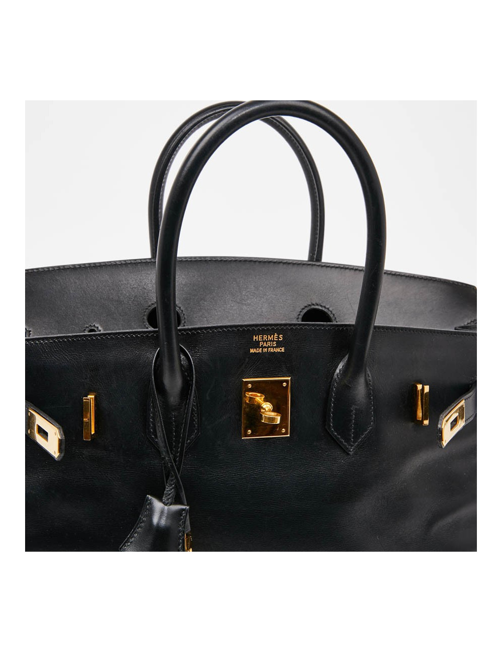Birkin 35 HERMES noir cuir box