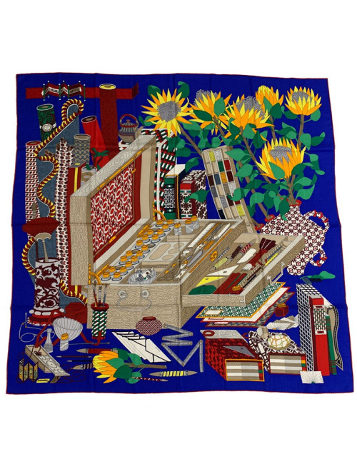 Châle HERMES "Les trésors d'un artis"