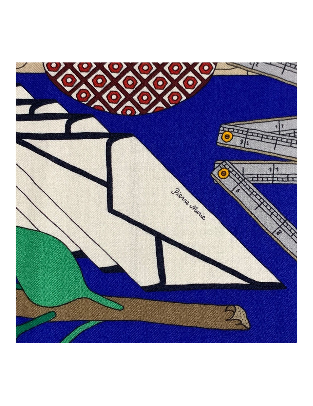 Châle HERMES "Les trésors d'un artis"