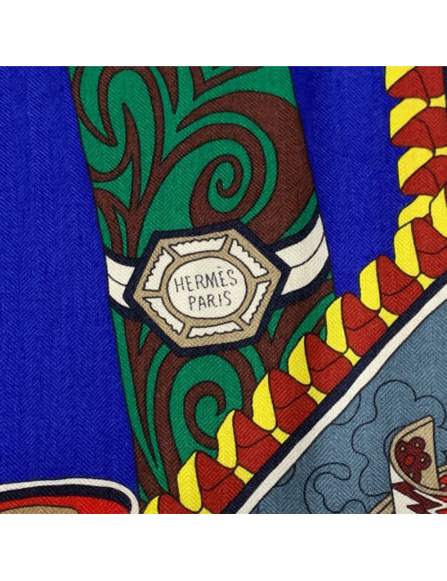 Châle HERMES "Les trésors d'un artis"