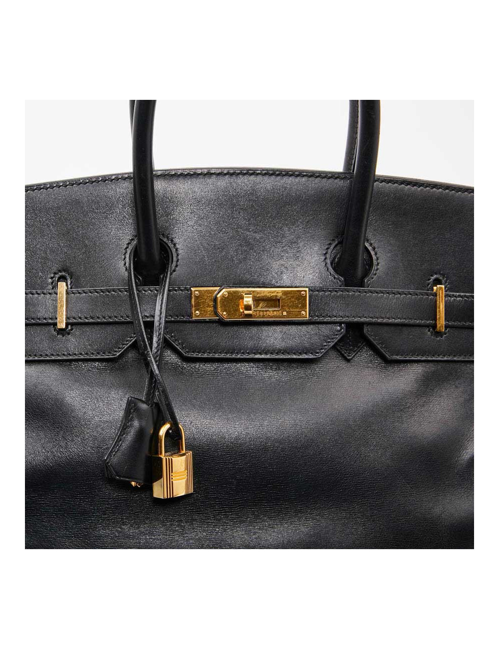 Birkin 35 HERMES noir cuir box
