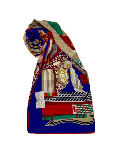 Châle HERMES "Les trésors d'un artis"