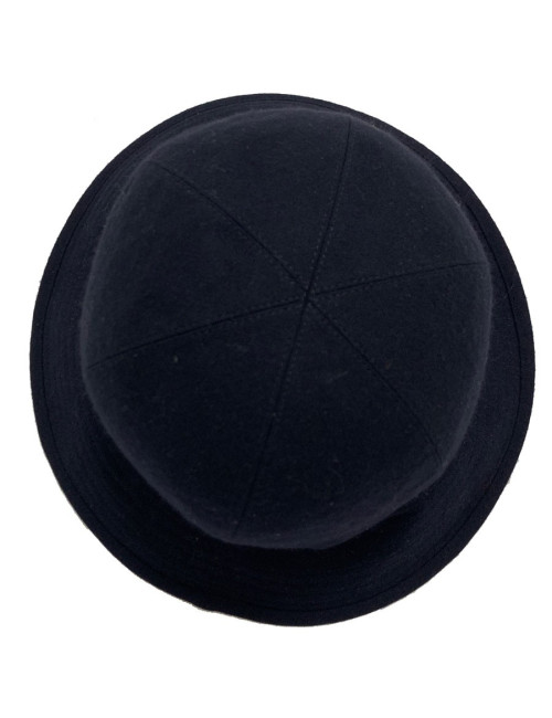 HERMES navy blue cashmere hat