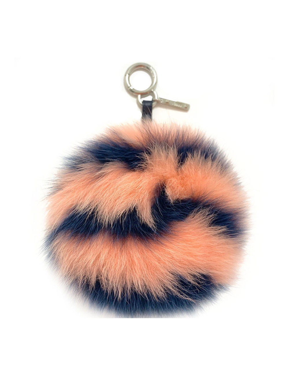 Charm FENDI pompon bicolore rose et bleu