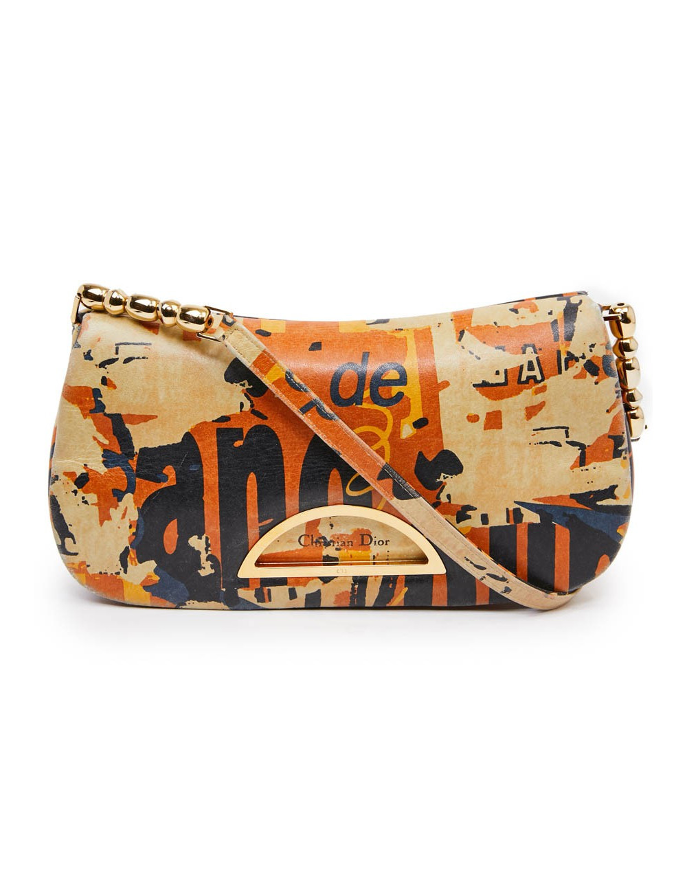 Sac baguette DIOR  Malice cuir Graffitis 