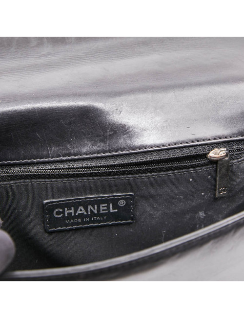 Sac CHANEL Boy cuir noir