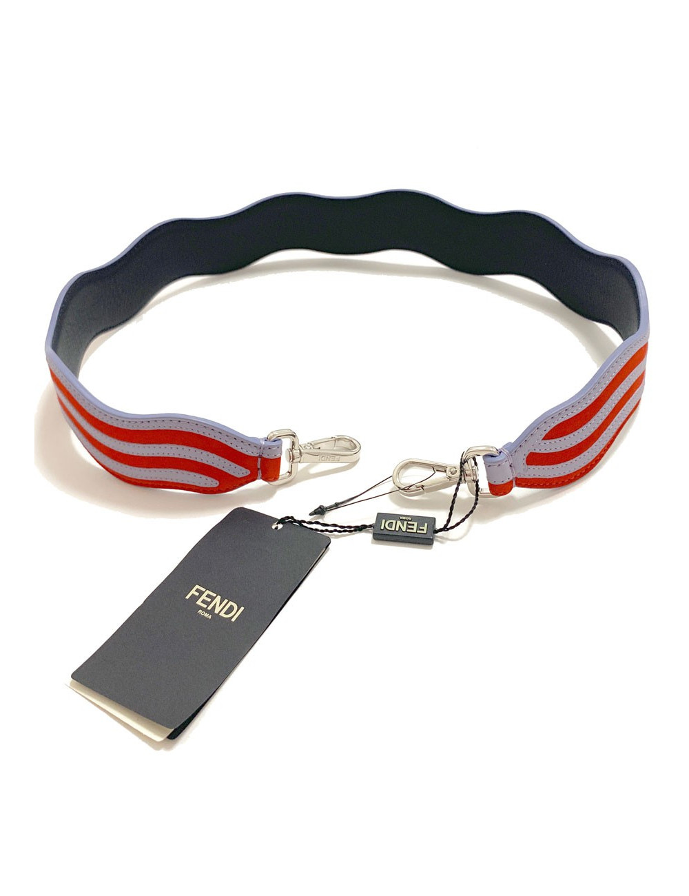 FENDI shoulder strap "Strap You" two-tone stripes