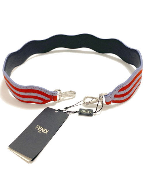 FENDI shoulder strap "Strap You" two-tone stripes
