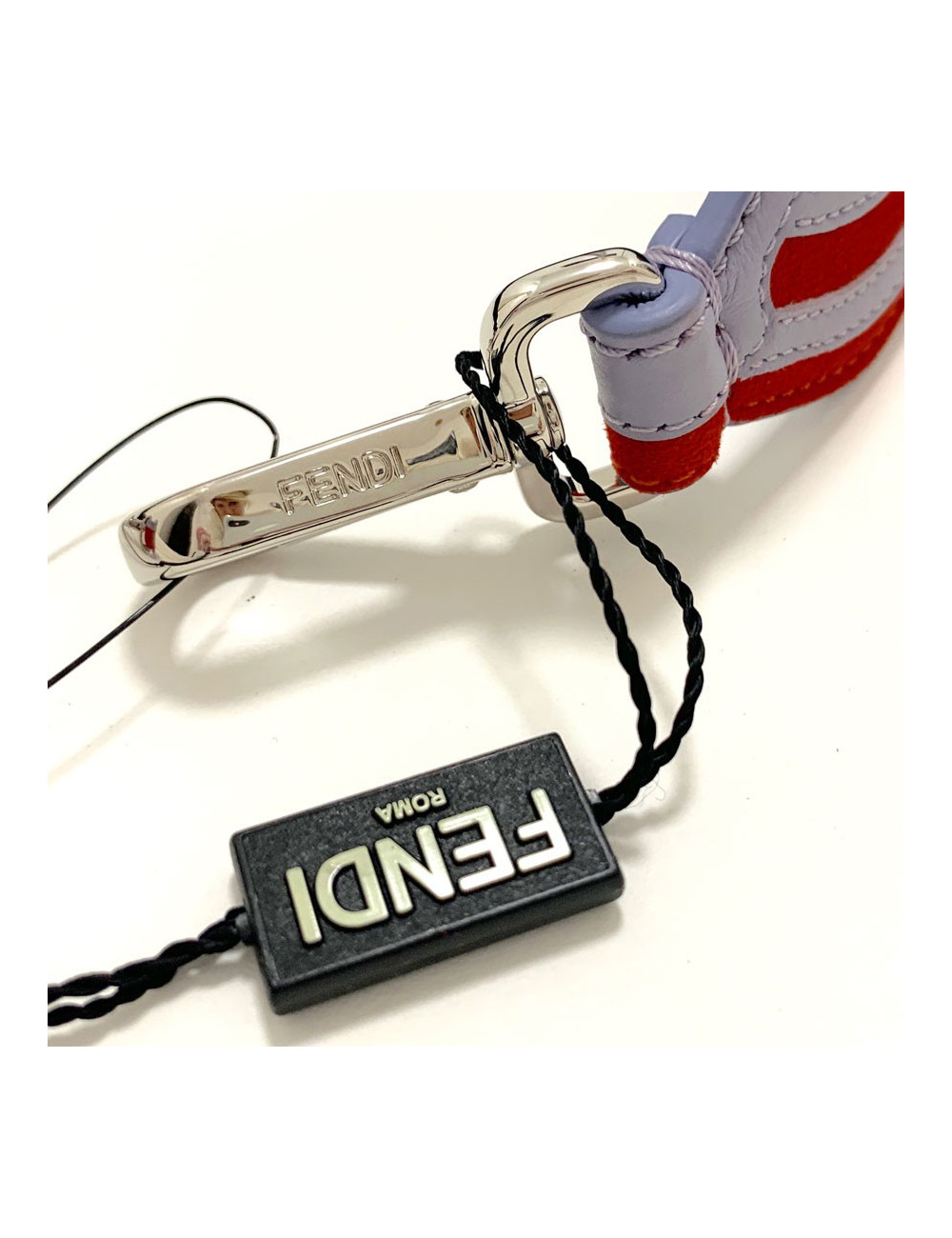 FENDI shoulder strap "Strap You" two-tone stripes