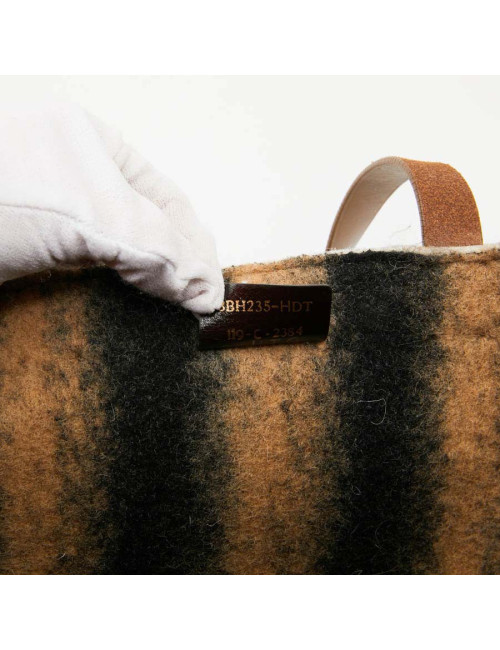 Grand cabas FENDI en laine bouillie beige GM