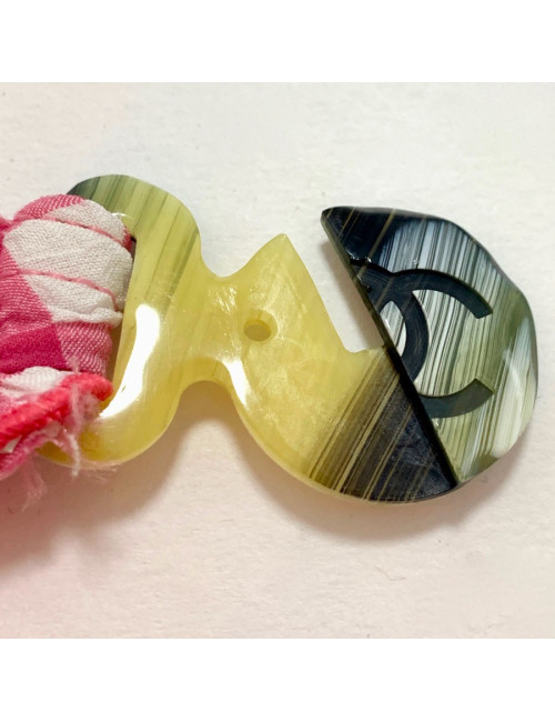 Maillot de bain CHANEL vichy rose et blanc