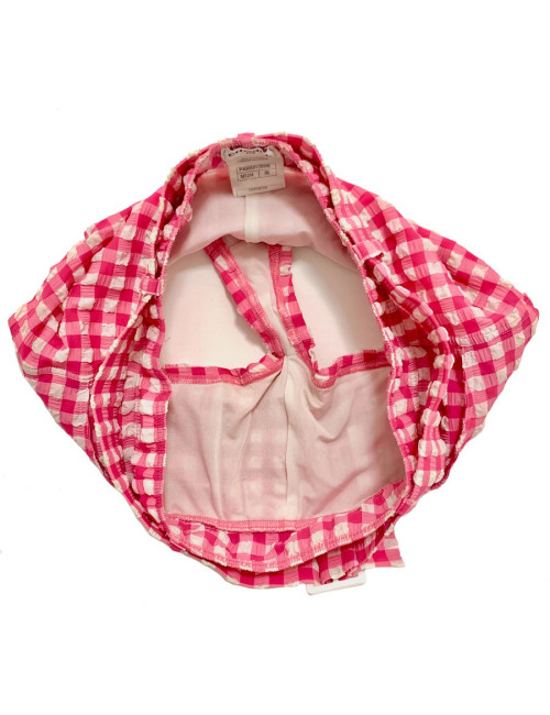 Maillot de bain CHANEL vichy rose et blanc