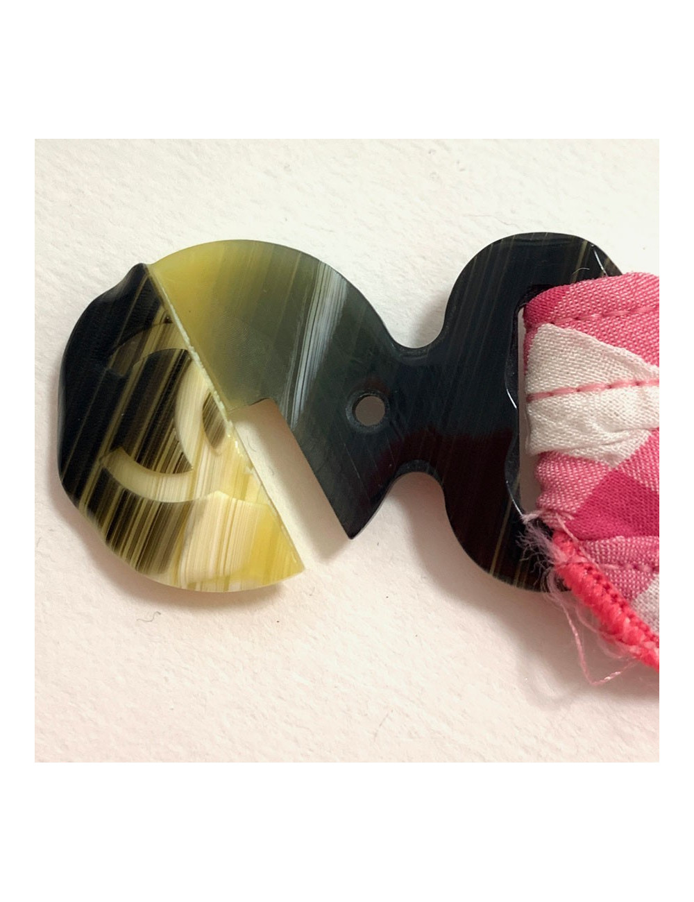 Maillot de bain CHANEL vichy rose et blanc