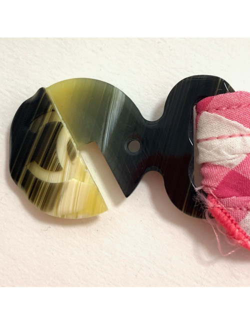 Maillot de bain CHANEL vichy rose et blanc