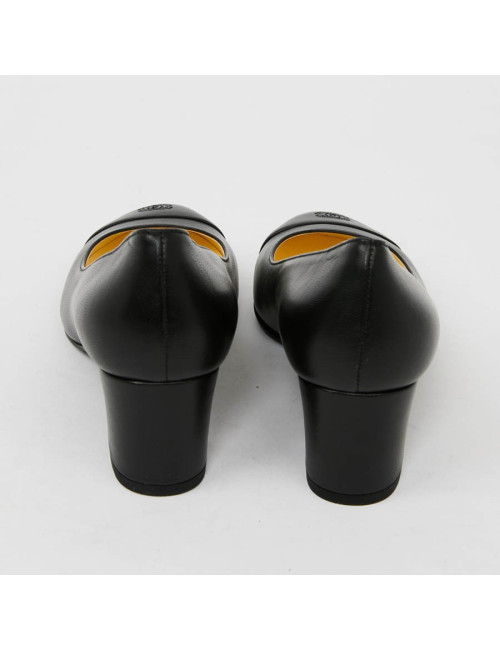 Escarpins CHANEL cuir noir T35