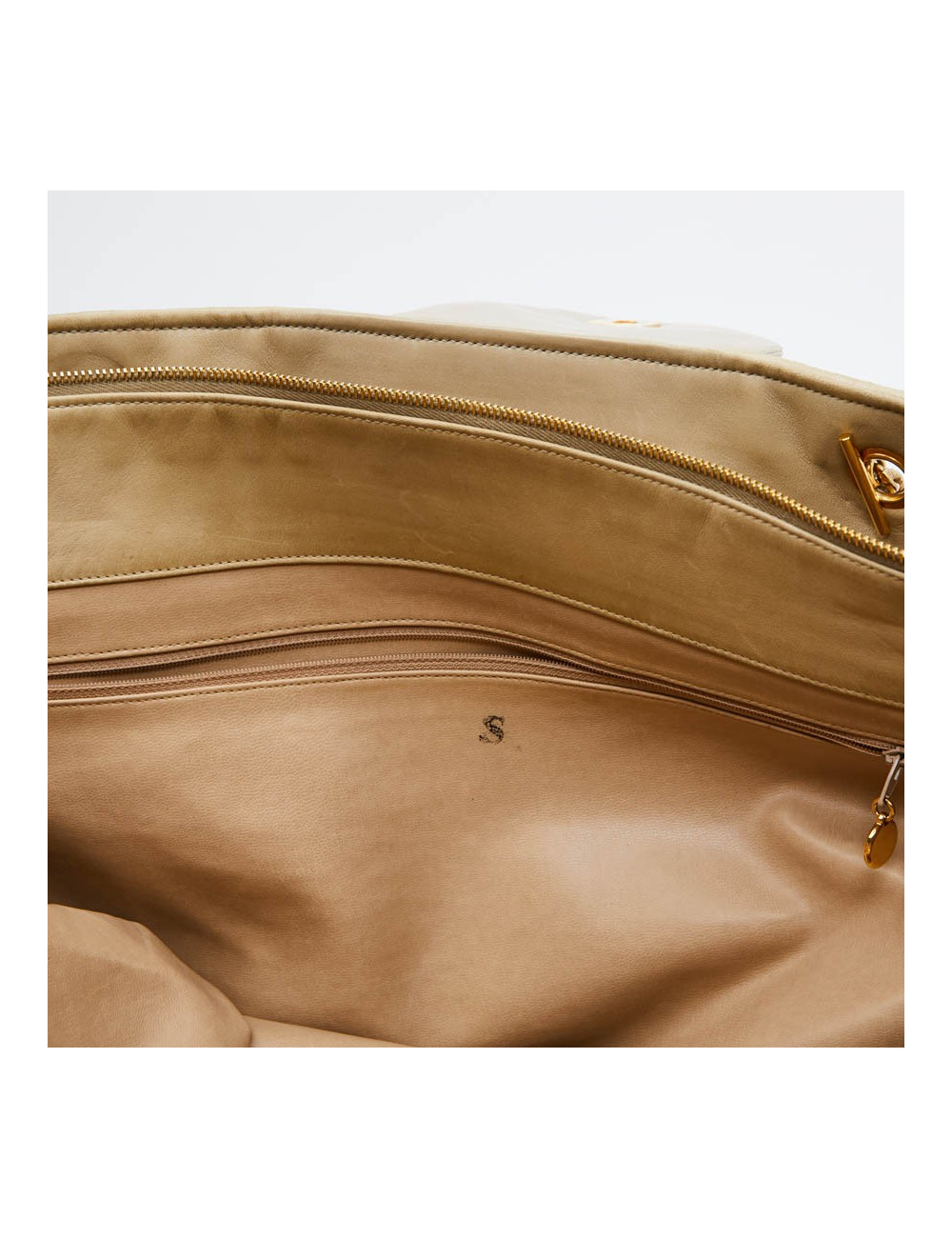 Cabas CHANEL en toile écrue Vintage GM