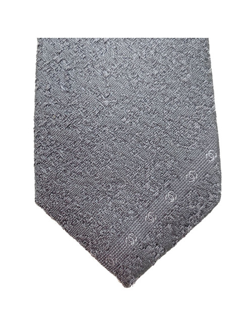 Cravate CHANEL Couture Soie grise