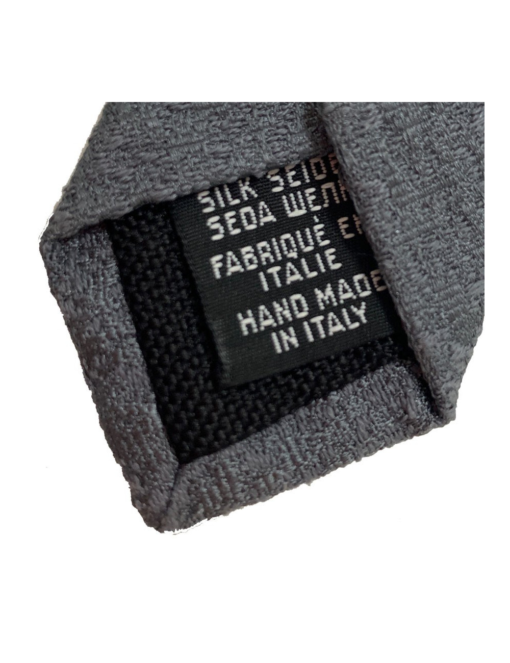 Cravate CHANEL Couture Soie grise