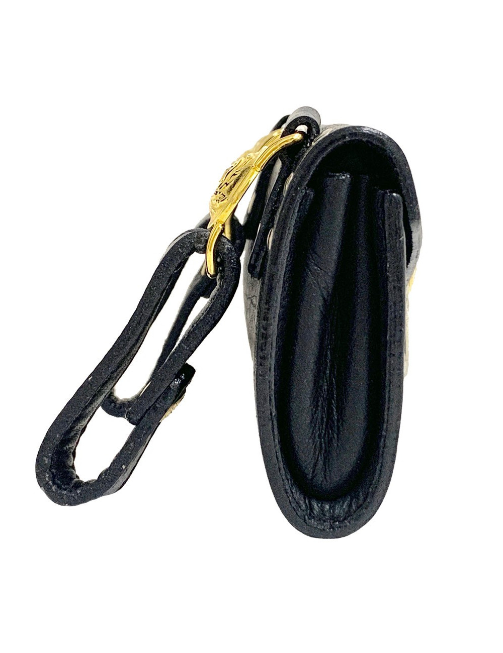 Sac de ceinture VERSACE en cuir noir