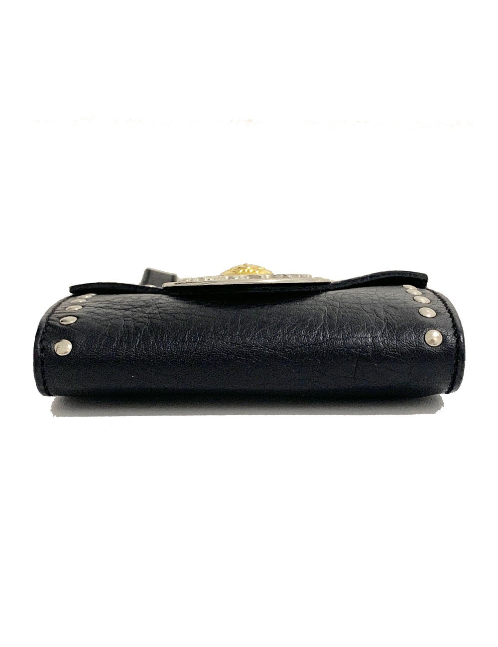 Sac de ceinture VERSACE en cuir noir