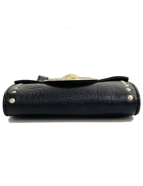 Sac de ceinture VERSACE en cuir noir