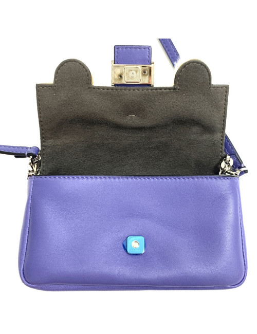 Mini sac Fendi cuir violet