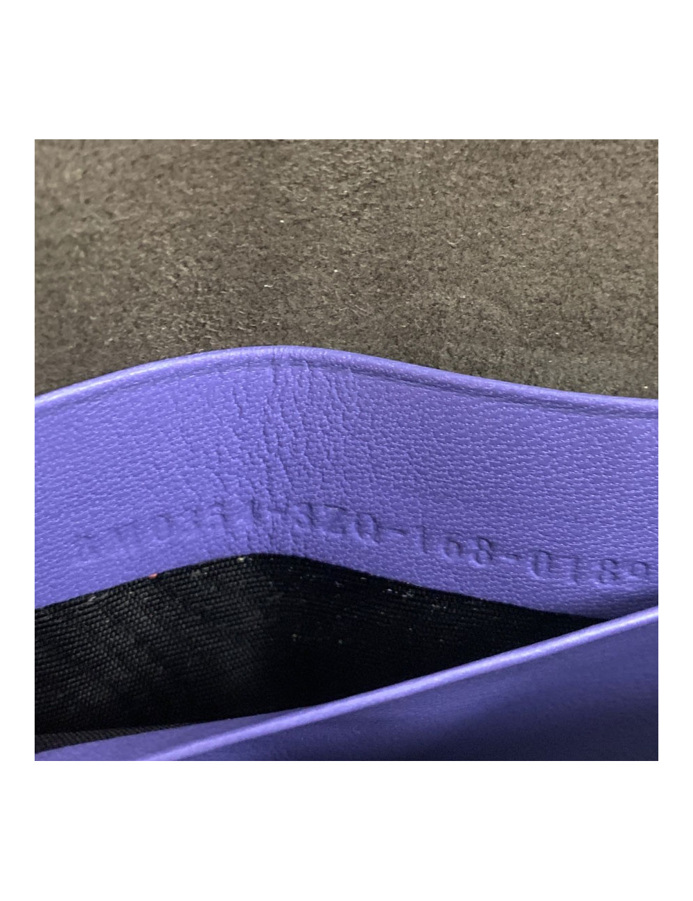 Mini sac baguette FENDI 'Monster' en cuir violet