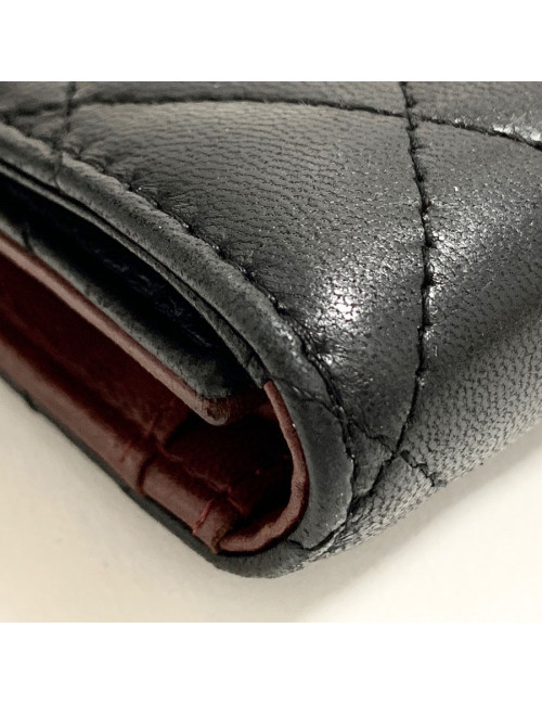 Compagnon CHANEL cuir noir