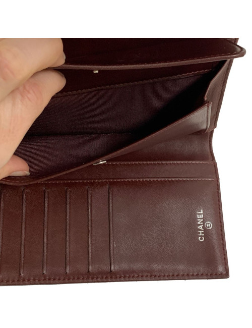 Compagnon CHANEL cuir d'agneau matelassé noir