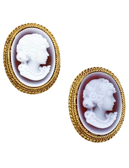 Clips Camée CHRISTIAN DIOR vintage