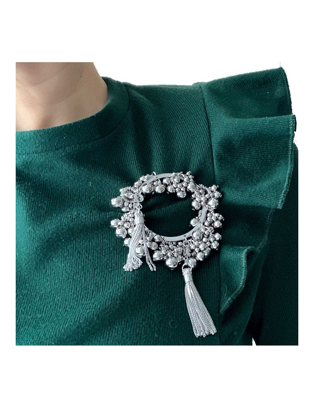 Broche DIOR argenté