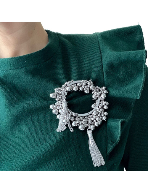 Broche DIOR argenté