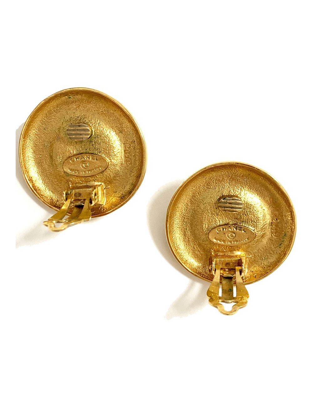 Boucles d'oreille clips CHANEL 80'