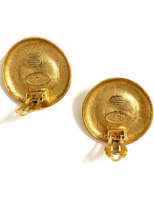 Boucles d'oreille clips CHANEL 80'