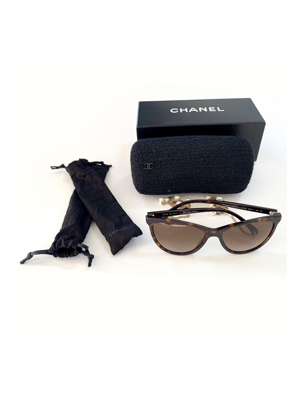 Lunettes de soleil CHANEL pampilles édition limitée