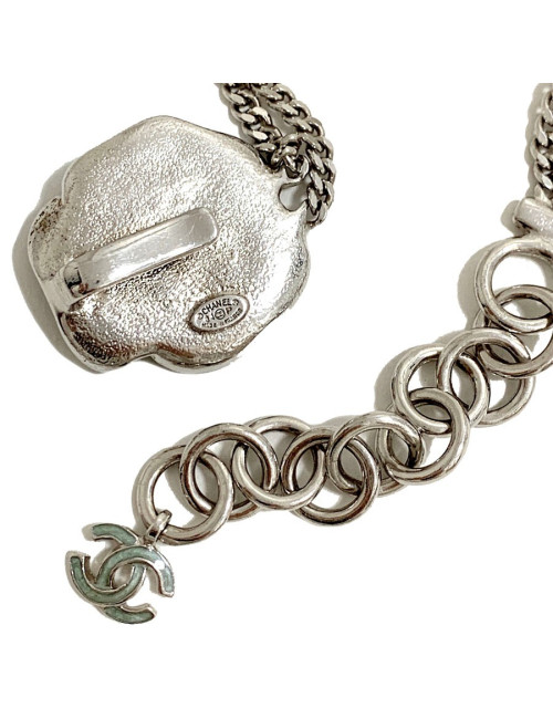 Ceinture CHANEL métal argent