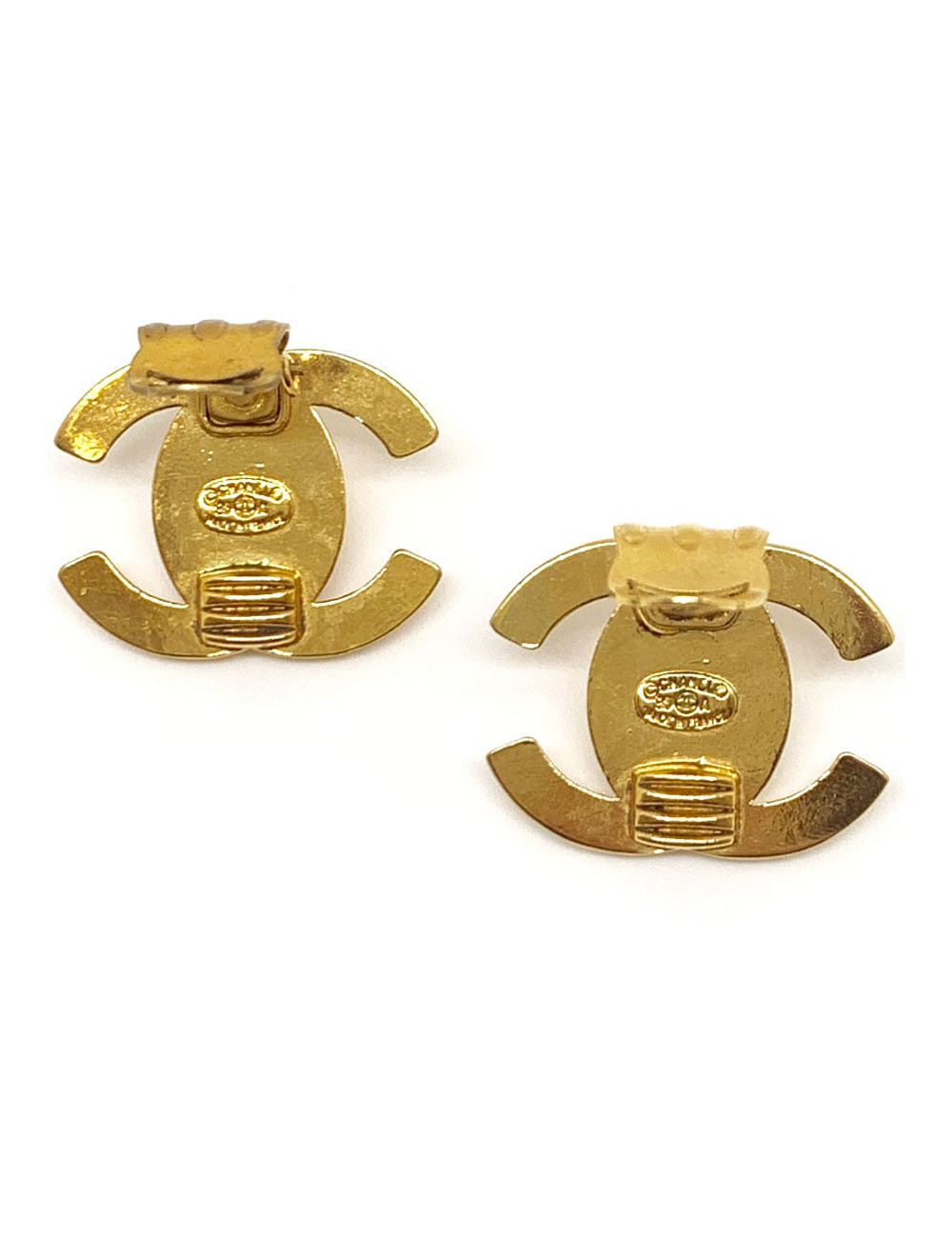 Parure CHANEL collier et boucles d'oreille clips Vintage