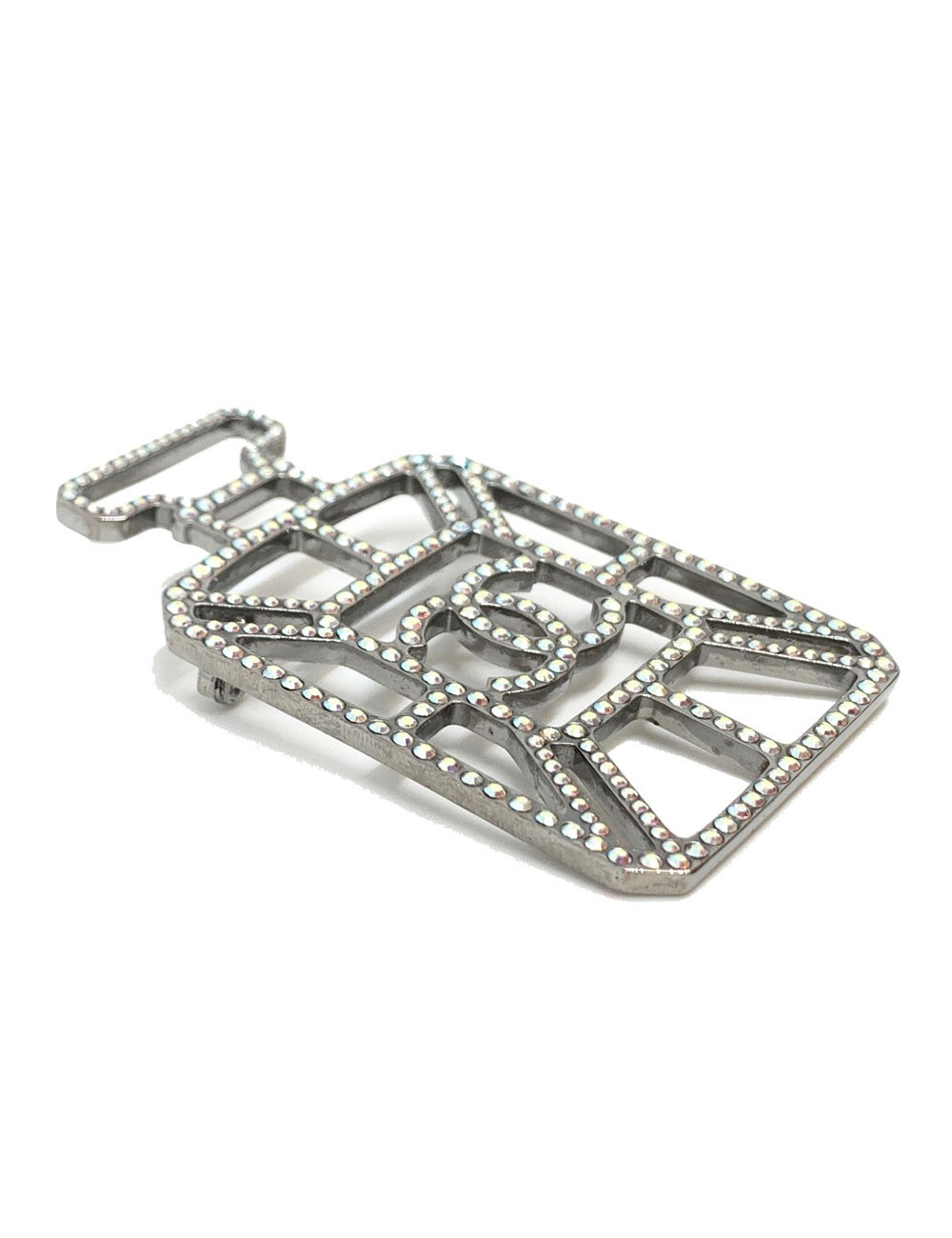 Broche CHANEL bouteille strass