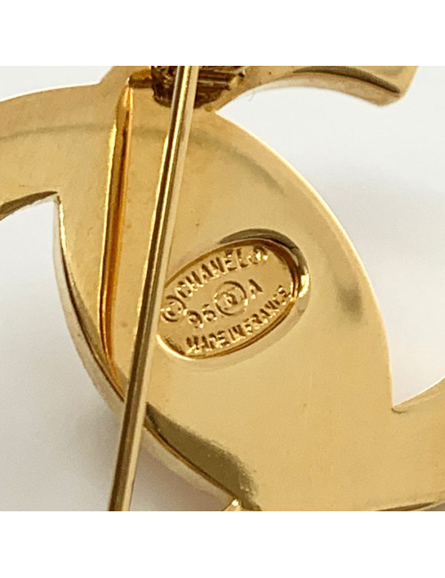 Broche CHANEL CC strass