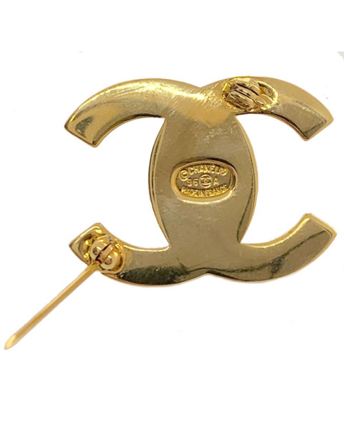 Broche CHANEL CC strass