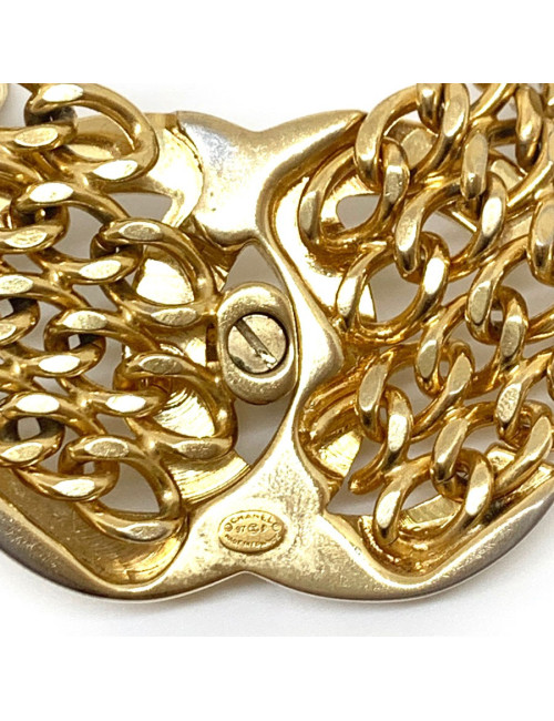 Collier CC CHANEL doré 4 chaines