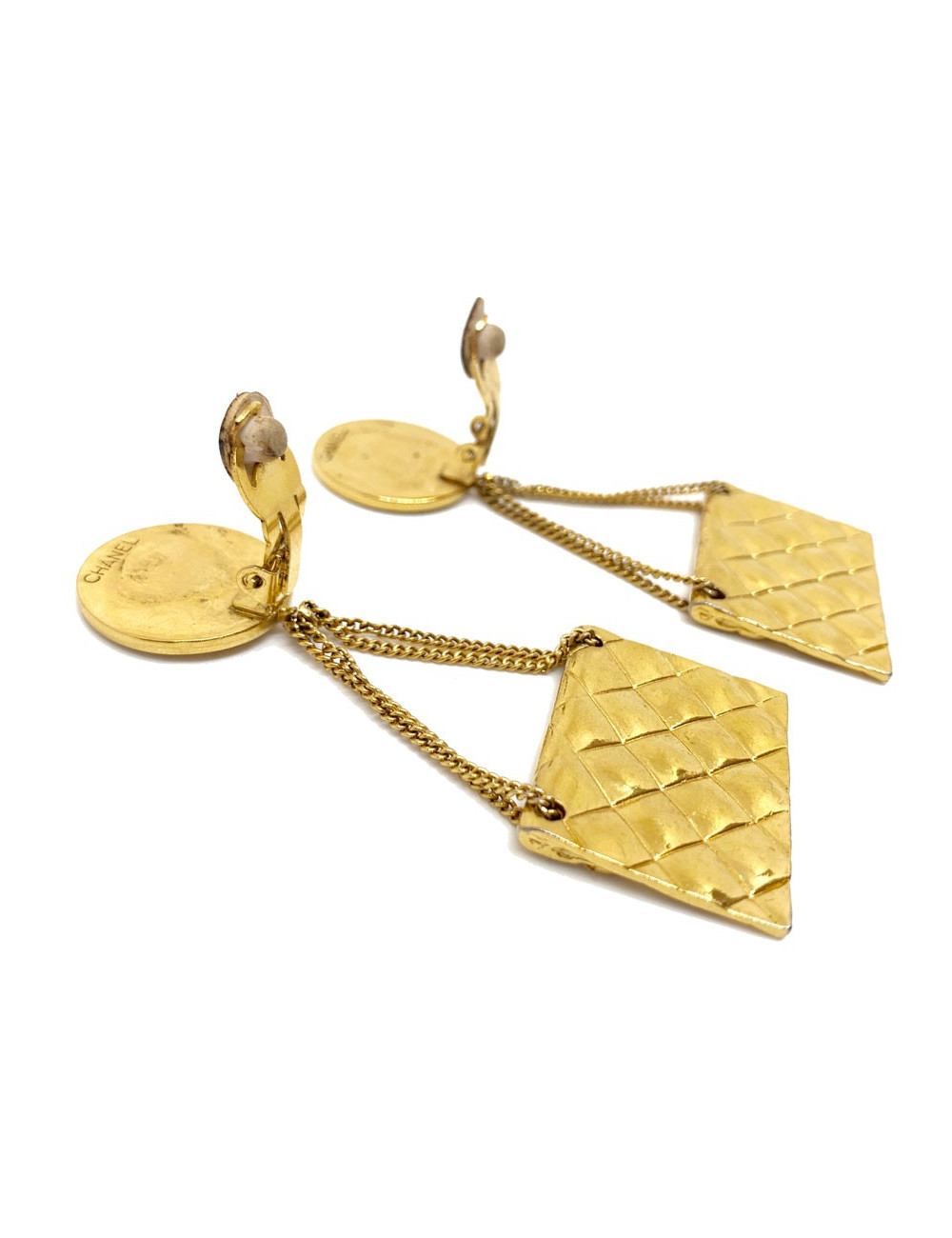 Clips sac CHANEL dorés vintage